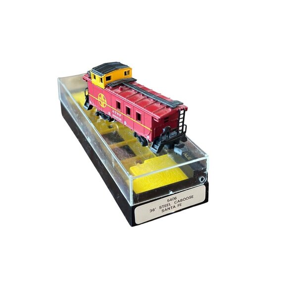 Bachmann N Scale 36" ATSF Santa Fe Steel Caboose Model Train Car 5406 - Picture 10 of 13